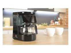 Cafetera negra - 2 tazas - 500W