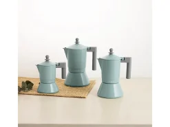 Cafetera Ozon Quid 6 tazas aluminio fundido verde