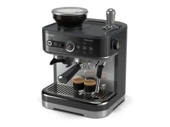 Cafetera semiautomática Philips Barista Brew PSA3218/10 negra con guía intuitiva para recetas de espresso