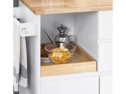 Carrito Auxiliar de Cocina con 2 Cajones FKW123-WN SoBuy ES