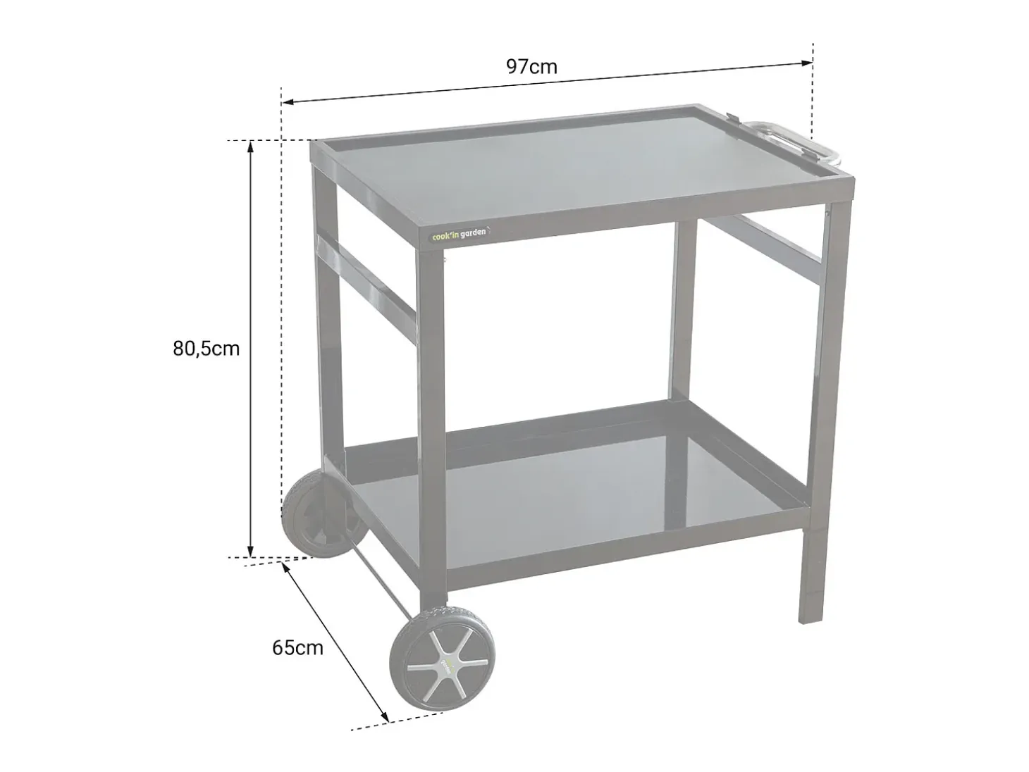 Carrito con clip para plancha COBAN - COOK'IN GARDEN