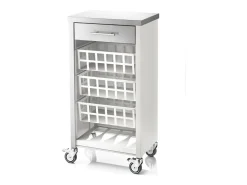 Carrito de cocina, carrito verdulero – Blanco, Inox - 93*48*34cm - MOHER