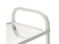 Carrito de cocina de 4 alturas acero inoxidable 107x55x125 cm