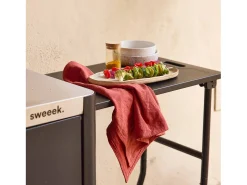 Carrito de cocina exterior de acero inoxidable de 94,5 cm con estante