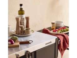 Carrito de cocina exterior de acero inoxidable de 94,5 cm con estante