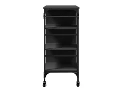 Carrito de cocina madera de ingeniería negro 87,5x38,5x84,5 cm