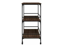 Carrito de cocina madera ingeniería marrón roble 100,5x50x105cm