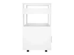 Carrito de cocina madera contrachapada blanco 60x45x80 cm