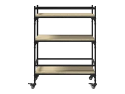 Carrito de cocina madera ingeniería roble Sonoma 65x40x86,5 cm