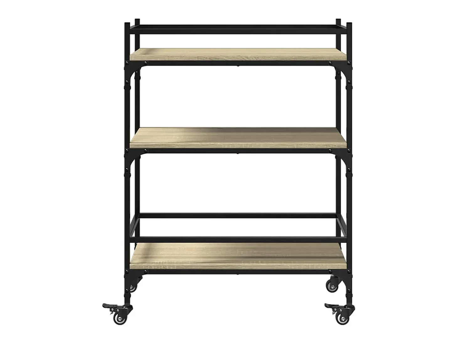 Carrito de cocina madera ingeniería roble Sonoma 65x40x86,5 cm