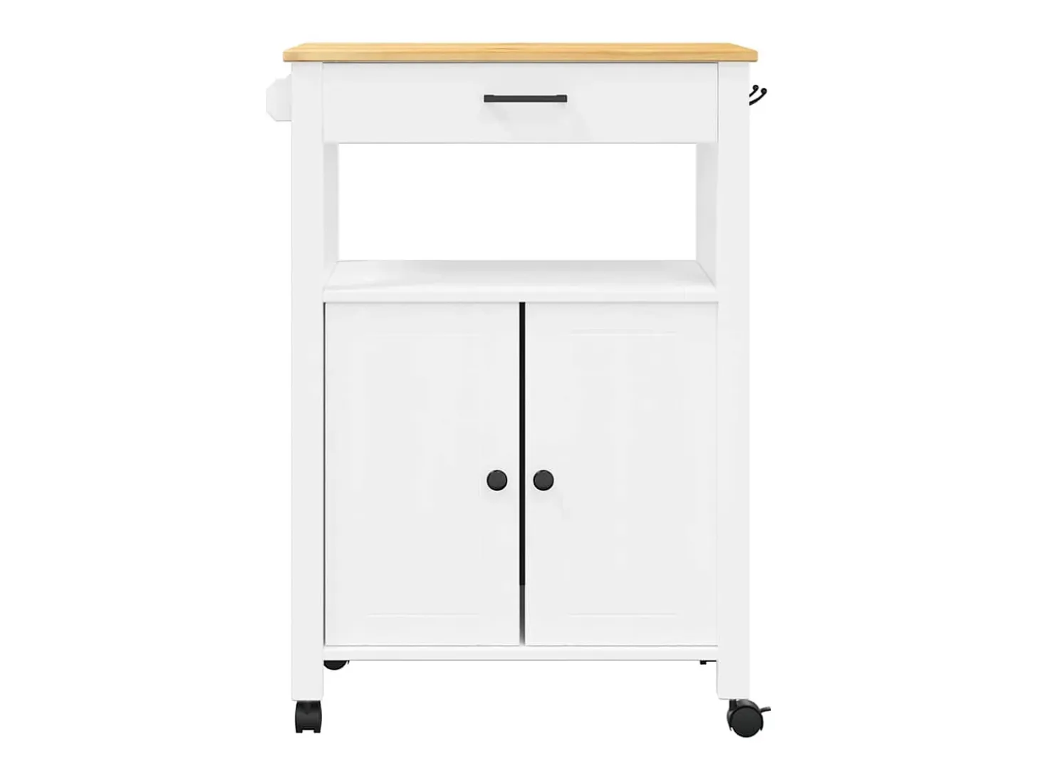 Carrito de cocina MONZA madera maciza de pino 60x40x88,5 cm