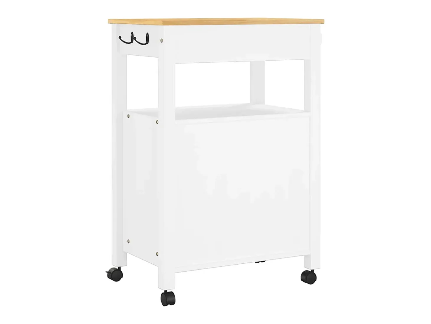 Carrito de cocina MONZA madera maciza de pino 60x40x88,5 cm
