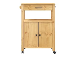Carrito de cocina MONZA madera maciza de pino 60x40x88,5 cm