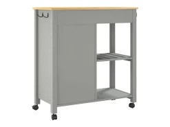 Carrito de cocina MONZA madera maciza de pino 84x40x88,5 cm