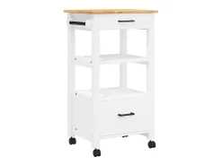 Carrito de cocina MONZA madera maciza de pino 48x40x88,5 cm