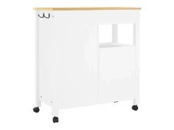 Carrito de cocina MONZA madera maciza de pino 84x40x88,5 cm