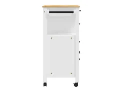 Carrito de cocina MONZA madera maciza de pino 84x40x88,5 cm