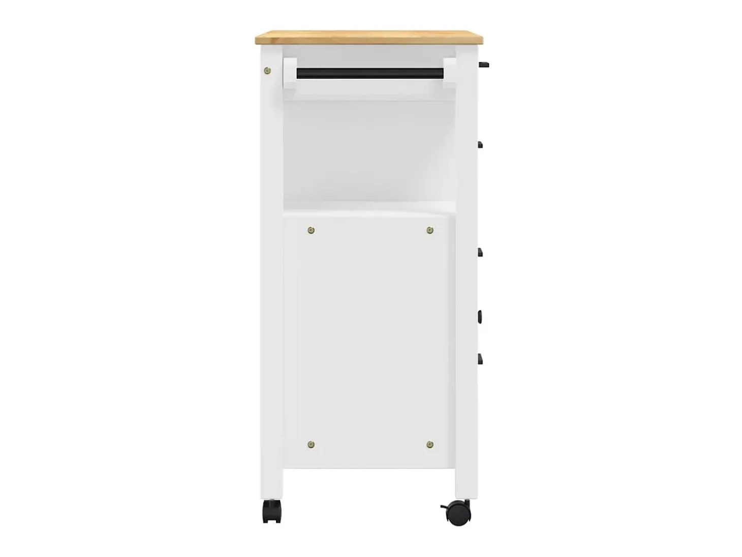 Carrito de cocina MONZA madera maciza de pino 84x40x88,5 cm