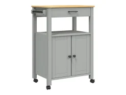 Carrito de cocina MONZA madera maciza de pino 60x40x88,5 cm