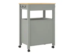 Carrito de cocina MONZA madera maciza de pino 60x40x88,5 cm