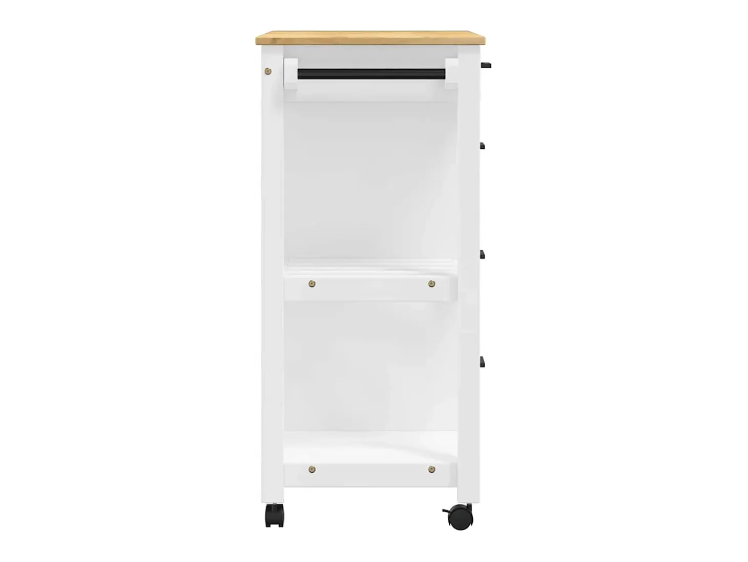 Carrito de cocina MONZA madera maciza de pino 84x40x88,5 cm