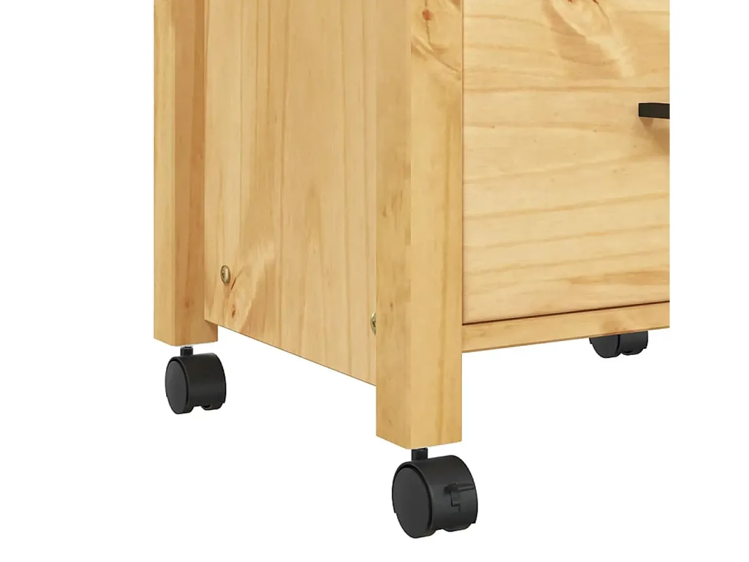 Carrito de cocina MONZA madera maciza de pino 48x40x88,5 cm