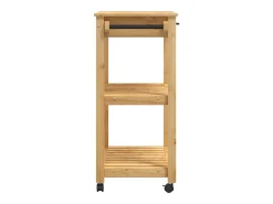 Carrito de cocina MONZA madera maciza de pino 84x40x88,5 cm