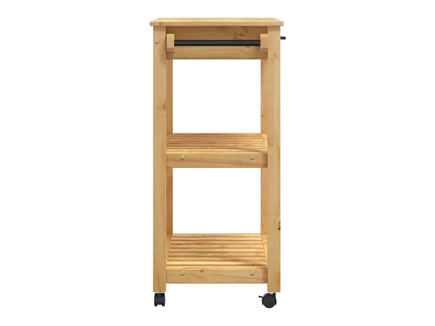 Carrito de cocina MONZA madera maciza de pino 84x40x88,5 cm