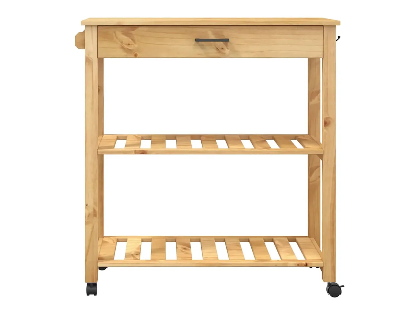 Carrito de cocina MONZA madera maciza de pino 84x40x88,5 cm