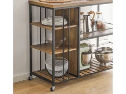 Carrito de Servicio Camarera con Ruedas Multiusos con 5 Estantes 110 x 45 x 92 cm SVW18-F SoBuy ES