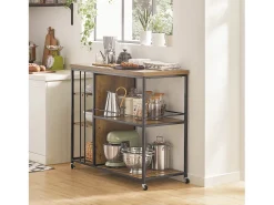 Carrito de Servicio Camarera con Ruedas Multiusos con 5 Estantes 110 x 45 x 92 cm SVW18-F SoBuy ES