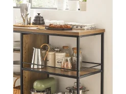 Carrito de Servicio Camarera con Ruedas Multiusos con 5 Estantes 110 x 45 x 92 cm SVW18-F SoBuy ES