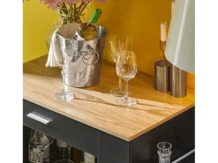 Carrito de Servicio Camarera Multiusos Mueble con Estante Lateral Puertas Cajones Porta Paños de Cocina 82 x 46 x 88 cm FKW113-SCH SoBuy ES
