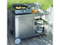 Carrito gris para plancha NOVA XL - COOK'IN GARDEN