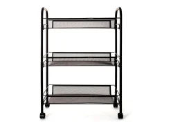 Carrito multiusos Garbo Quid 3 cestas negro 63x44x26 cm
