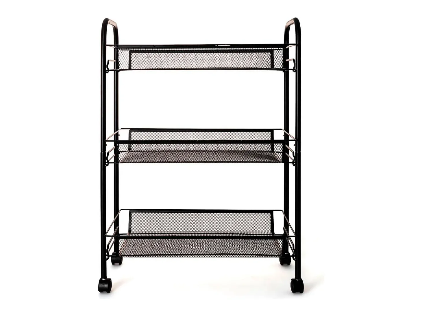 Carrito multiusos Garbo Quid 3 cestas negro 63x44x26 cm