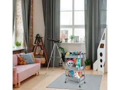 Carrito multiusos Garbo Quid 3 estantes con ruedas gris