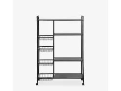 Carrito verdulero con ruedas y cestas de cocina 90x32x135cm Faris XXL