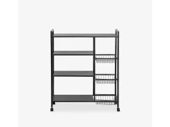 Carrito verdulero de metal con ruedas 80x32x108 cm Faris