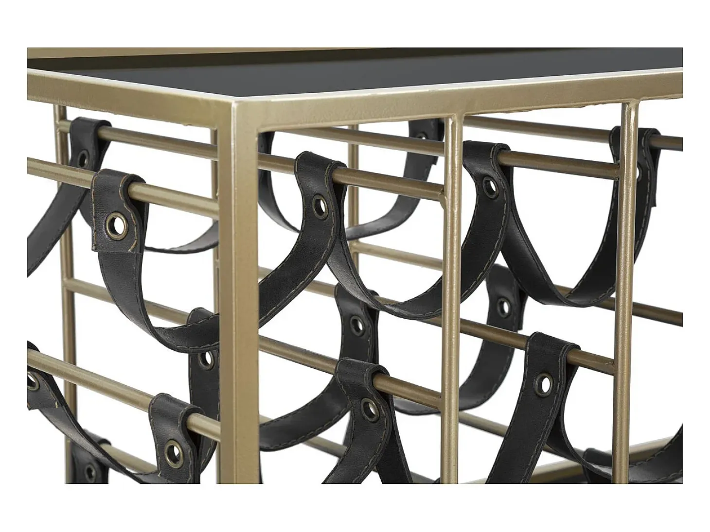 Carrito VKH5, Negro, 79x39,5x82 cm, Kendra Home