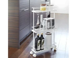 Carro de cocina delgado con ruedas