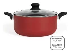 Cazuela de Aluminio Antiadherente de 28cm con Asas Resistentes al Calor - Livoo MEP151R