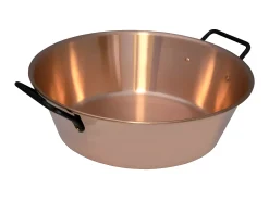 Cazuela de cobre liso para mermelada de 40 cm - 12L Nature et Saveurs
