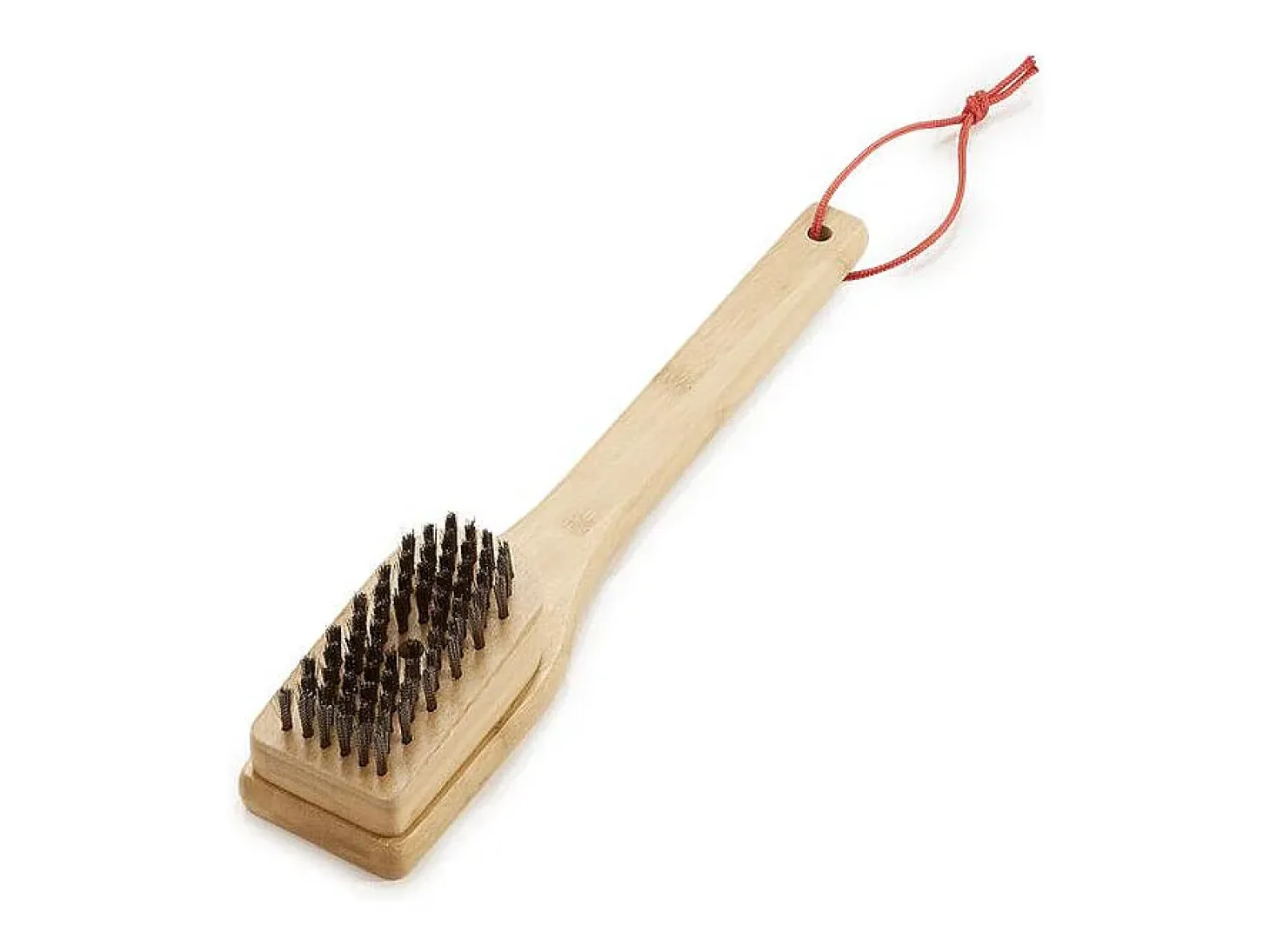 Cepillo de limpieza de bambú para parrilla - Mango de 30 cm