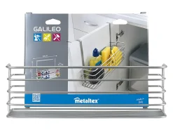 Cesta Larga Serie GALILEO Metaltex Polytherm® Gris 34x12x22 cm