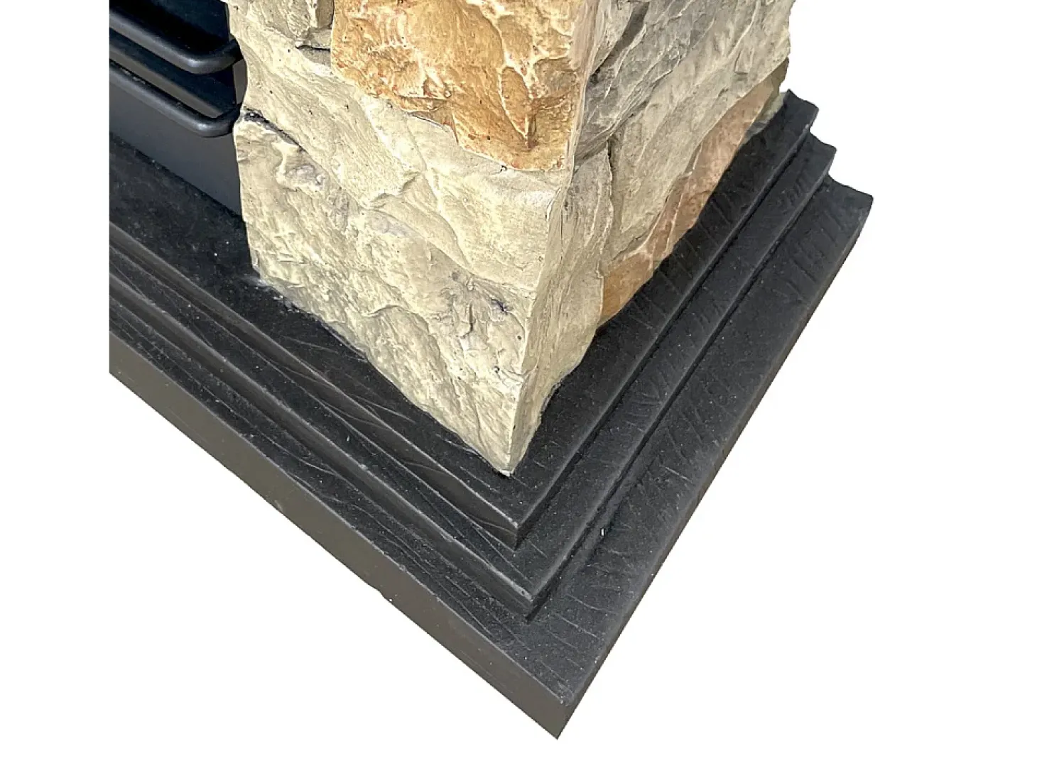 Chimenea de bioetanol Biochimenea de suelo Belluno efecto piedra artificial L105xD38xH100