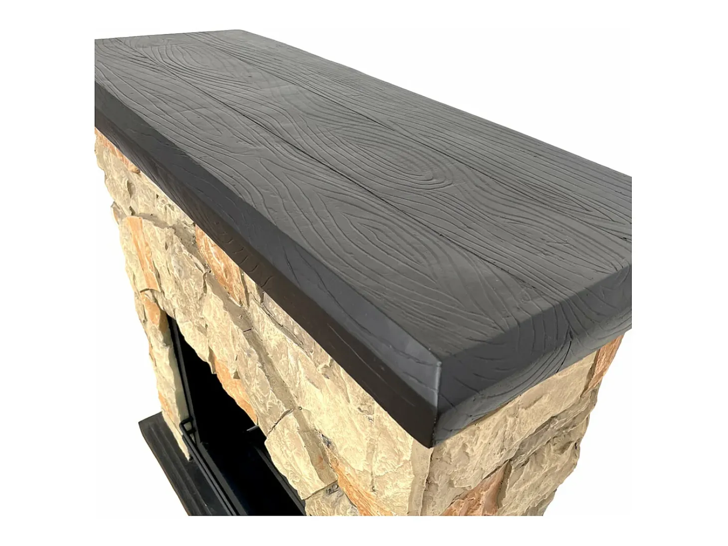 Chimenea de bioetanol Biochimenea de suelo Belluno efecto piedra artificial L105xD38xH100