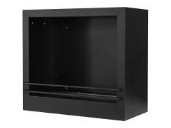 Chimenea de bioetanol biochimenea de suelo Cambridge en madera Negro 110x37x102h