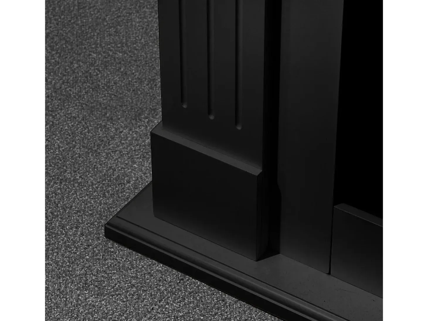 Chimenea de bioetanol biochimenea de suelo Cambridge en madera Negro 110x37x102h