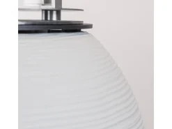 Chimenea de bioetanol, brasero de jardín, de pie, para uso interior y exterior, BOTTICELLI White Pearl, d.40 x h.54